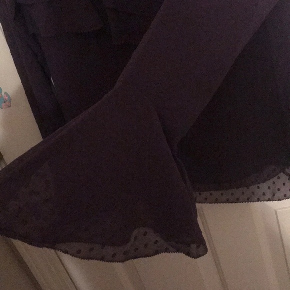 Chelsea28 ruffled polka dot purple top size small - Picture 8 of 12